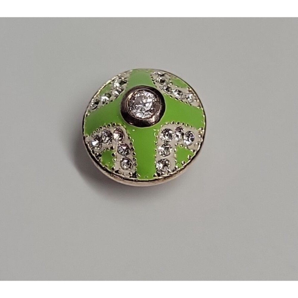 Kameleon Jewelpop Sterling 925 Peridot Green Crown Jewel‎ Swarovski KJP257